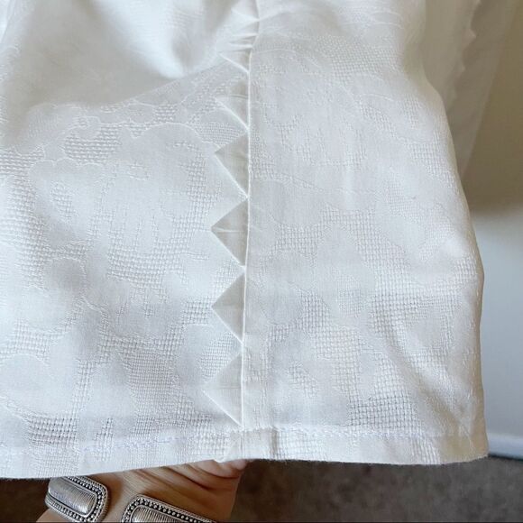 Anthropologie White sleeveless midi dress Size 6 - Picture 5 of 10